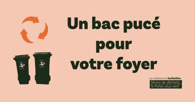 Un bac muni d'une puce électronique pour votre foyer