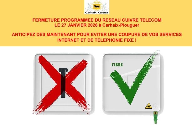 Réunion publique d'information le 16 avril  : Arrêt du cuivre télécom